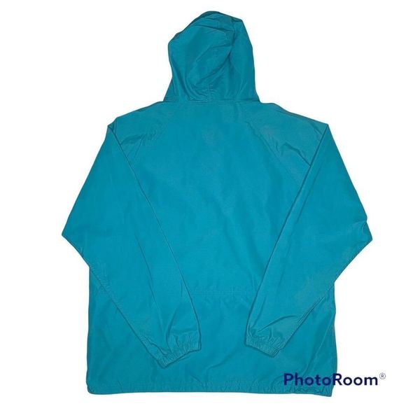 Vintage L.L. Bean Anorak 1990's USA MADE Teal Light Weight Windbreaker Rain Coat - Picture 3 of 7